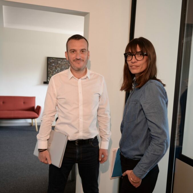 Laure et Arnaud, membres de la maison B17 Communication