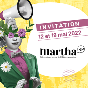 Invitation évènement relations presse à Nantes - Martha RP