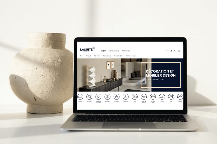 Site e-commerce de la boutique LASUITE La Baule