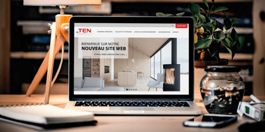 Mockup site sur mesure WordPress TEN